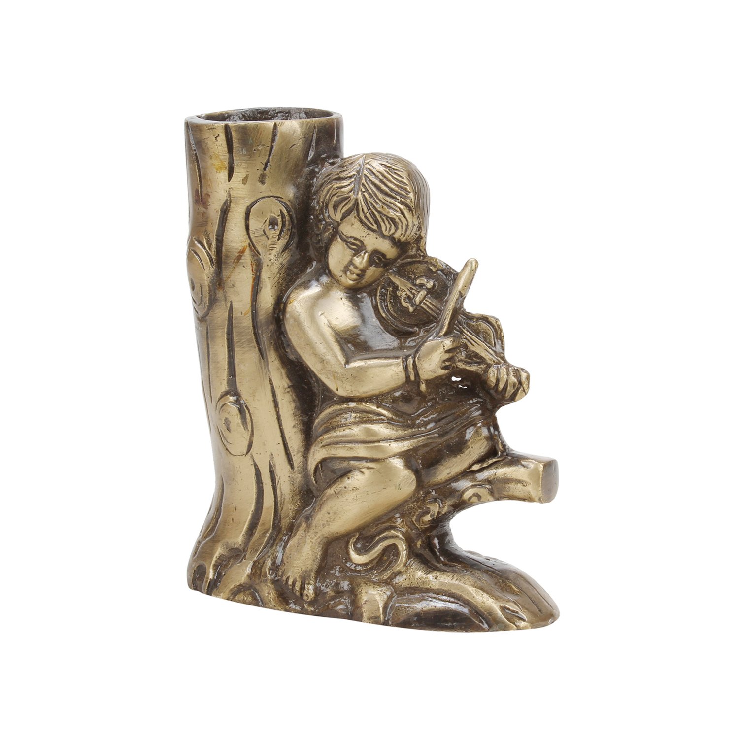 Kartique Portapenne da tavolo in ottone decorativo per artigianato