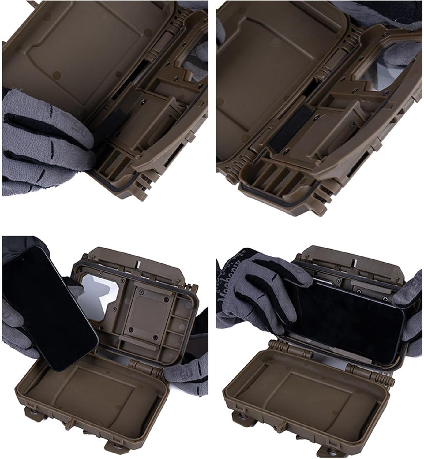 Multi-Functional Tactical Chest Phone Mount, Outdoor MOLLE Chest Navigation Plate for Airsoft Hiking Cycling Outdoor Tactical Missions