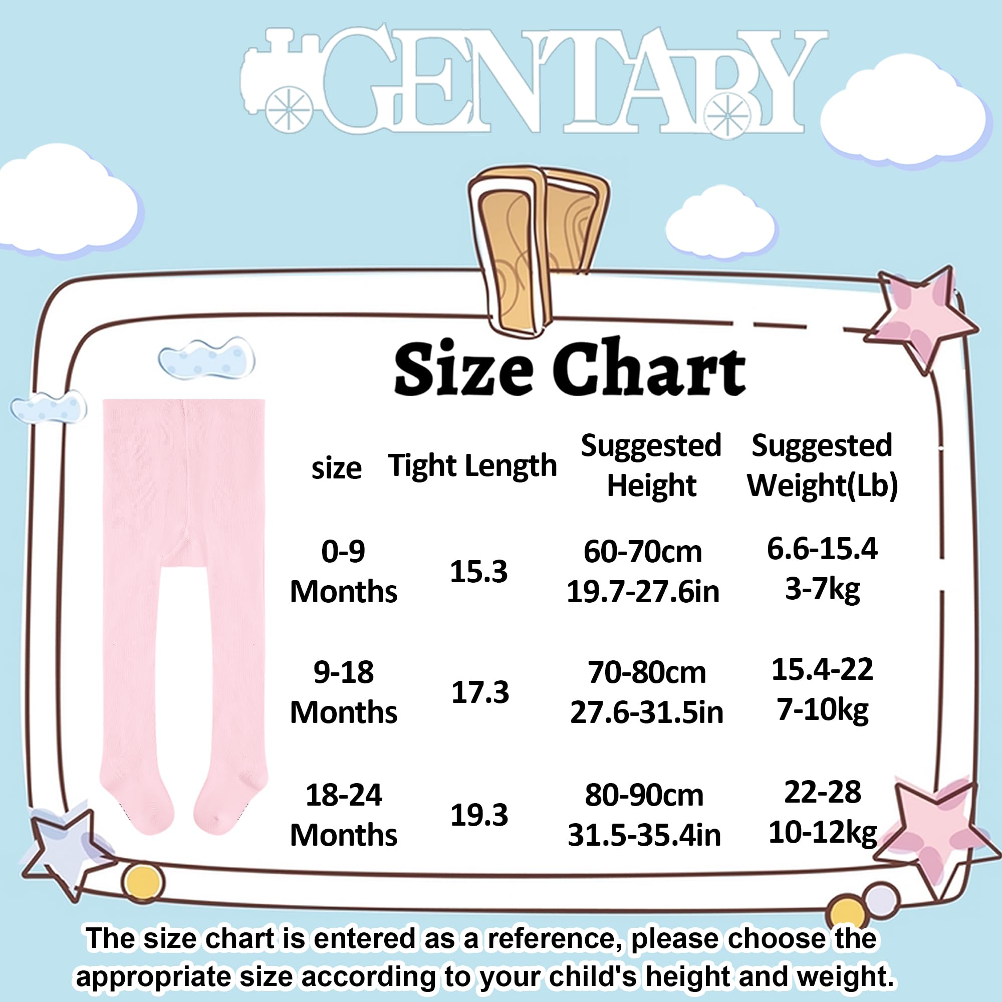 Lot de 4 paires de collants pour bébé fille - En coton - Noir - Blanc - Rose - Gris - 0-24 mois