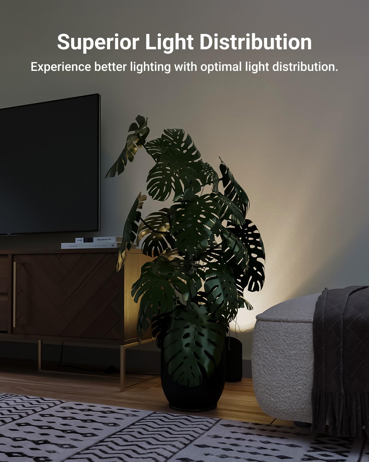 Sunco Uplighting Indoor with Foot Switch, LED Floor Can Light Spotlight, for Indoor Plants 7W, 450 LM, 3000K Warm White, 120V, Non-Dimmable, Black 2 Pack