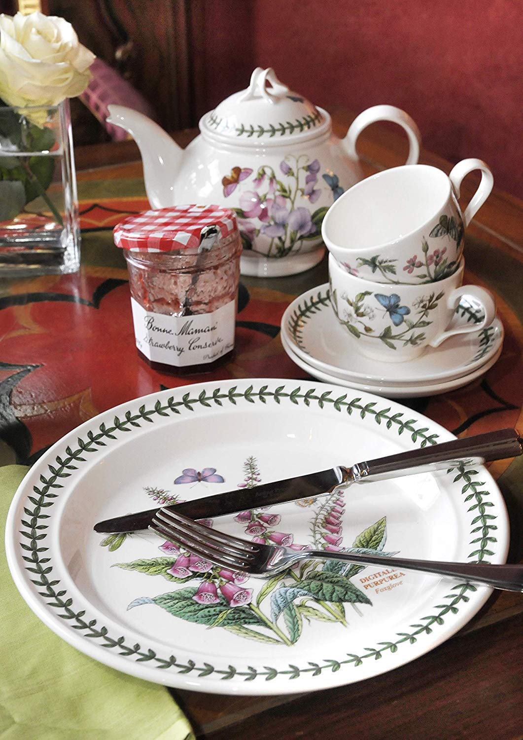 portmeirion 花柄　皿　6枚セット Portmeirion Home Roses 16 Piece Set | Portmeirion