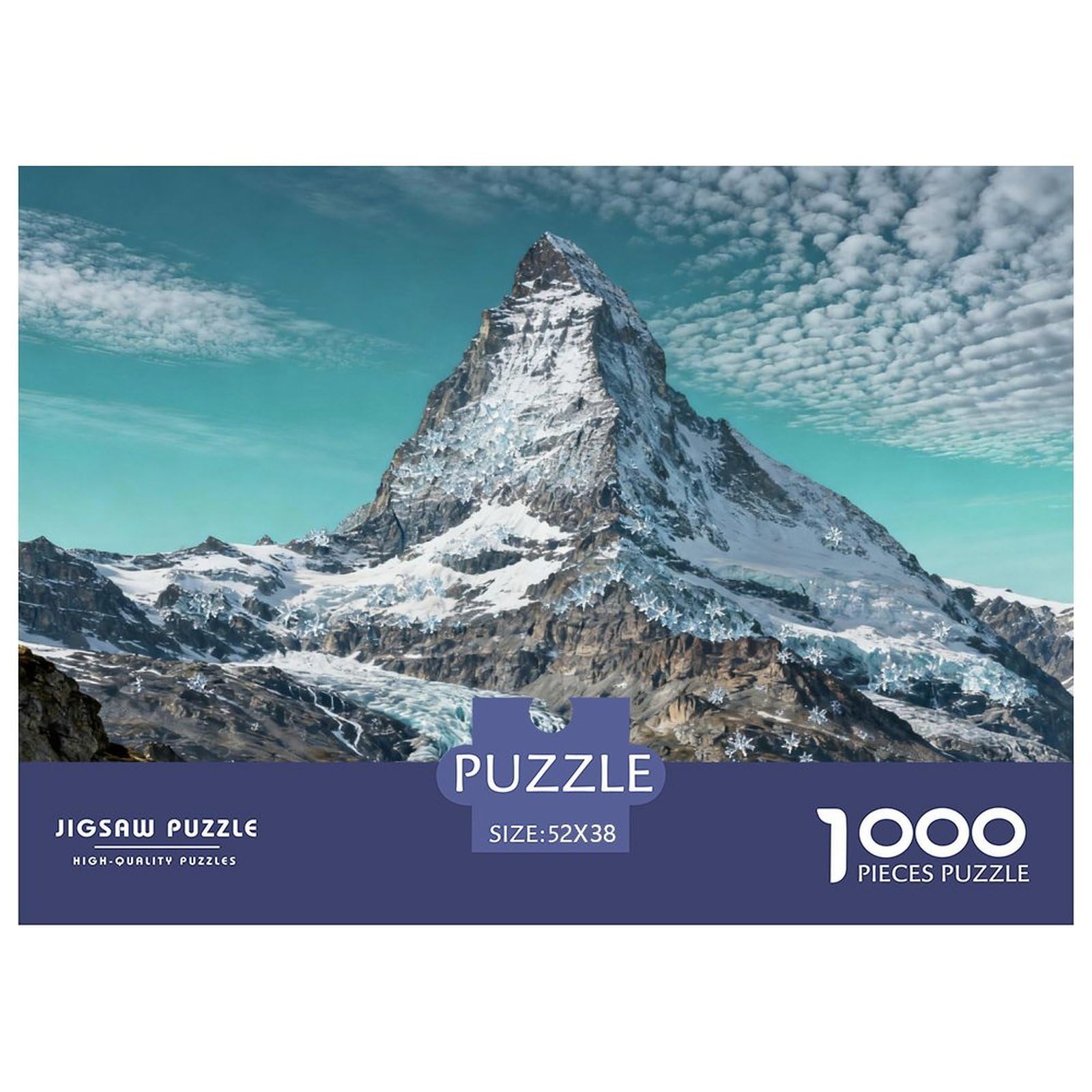 The Matterhorn, Switzerland Wooden Jigsaw Puzzle Waterproof 1000 Piece Puzzles for Adults Gifts Colourful Educational Games