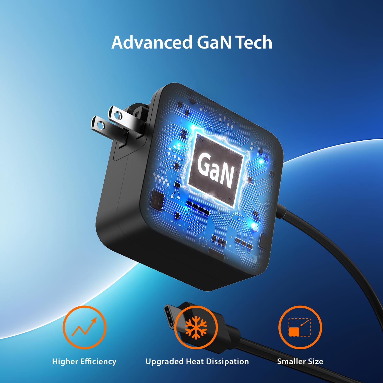j5create 102W GaN Caricabatterie USB-C a 2 porte con adattatore da viaggio UE/UK/US/AU, compatibile con MacBook Pro/Air, iPhone 16/15, iPad, Galaxy S24 (JUP25102V)