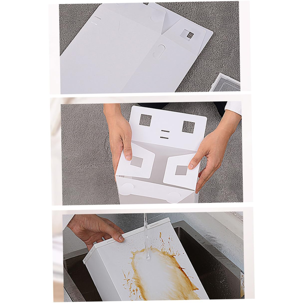 Set 6 Scatole per Scarpe Pieghevoli in Plastica Pp Design Trasparente, Organizer Scarpe Robusto e Salvaspazio per Armadi e Case