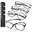 AQWANO 4 Pack Flexible Computer Reading Glasses Men Women Blue Light Blocking, Lightweight TR90 Frame Readers Glasses Anti Glare, 2.75