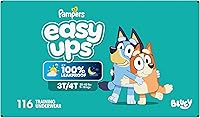 Vista 15 de Pampers Easy Ups Bluey - Pantalones de entrenamiento para niños y niñas, talla 3T-4T, 116 unidades, ropa interior infantil (el embalaje puede variar)