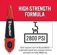 Vista 5 de J-B Weld Superpegamento Activado por Luz, Transparente, 5g, Paquete de 2
