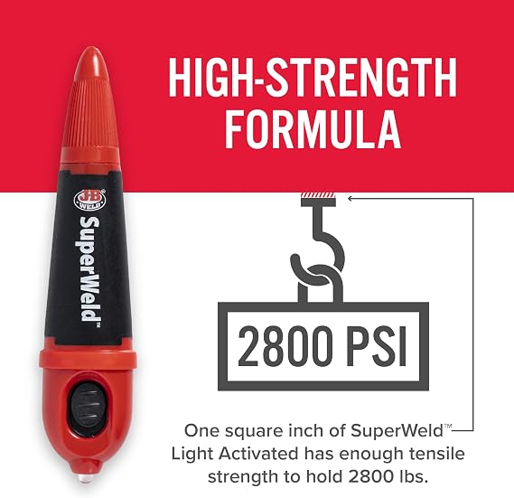 J-B Weld Light-Activated Superglue, Clear, 5g, 2-Pack