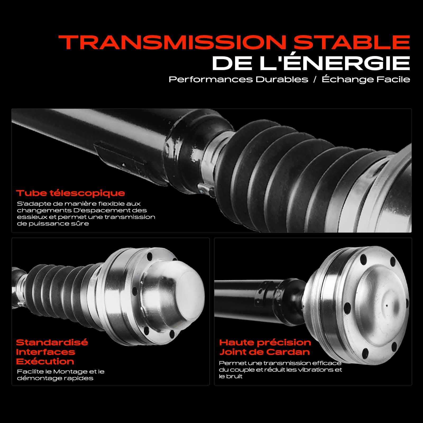 Frankberg Arbre de transmission Cardan, arbre de transmission avant | Compatible avec: