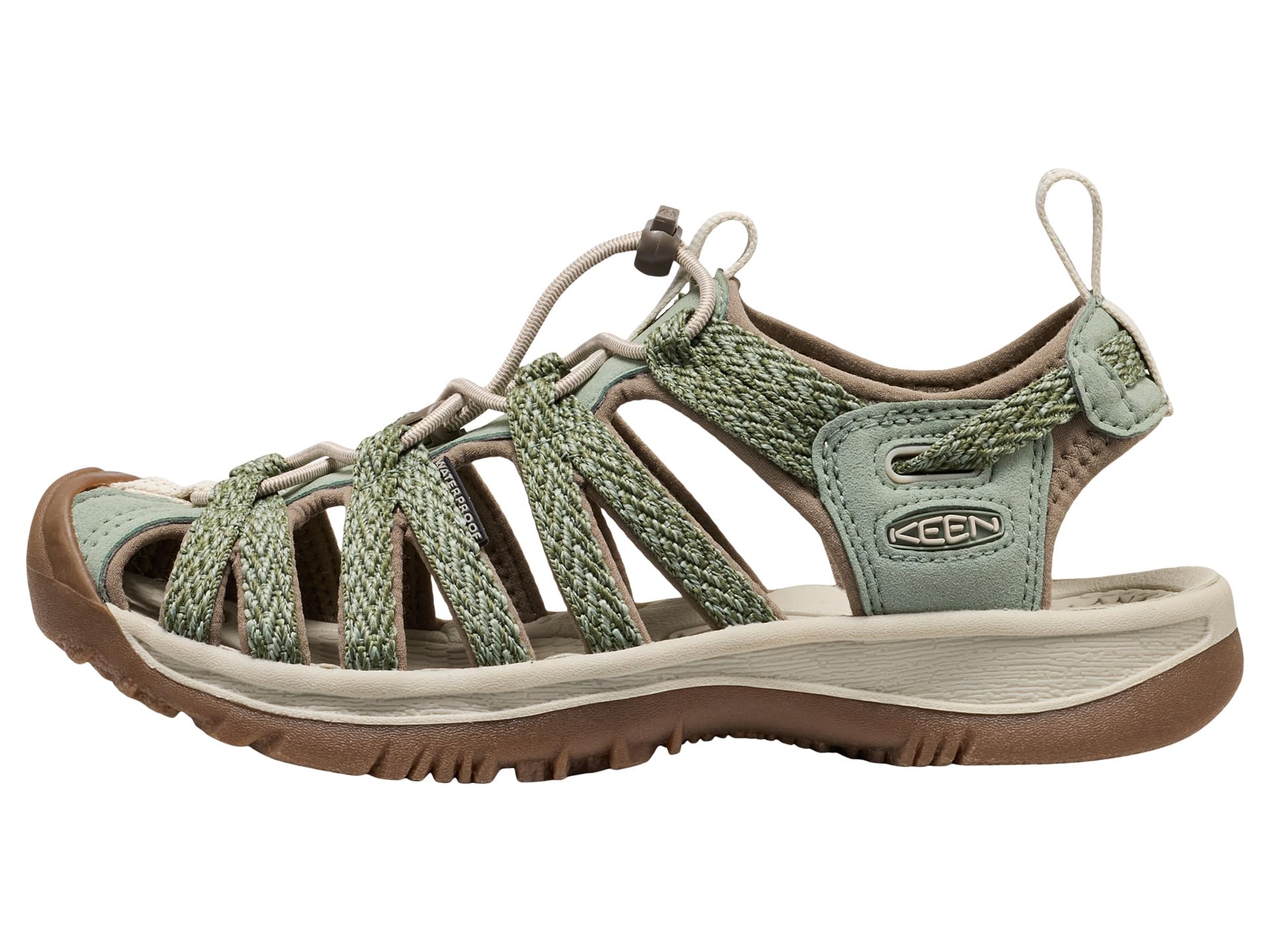 KEEN Damskie sandały Whisper, Lily Pad, 34 EU, Lily Pad, 38.5 EU