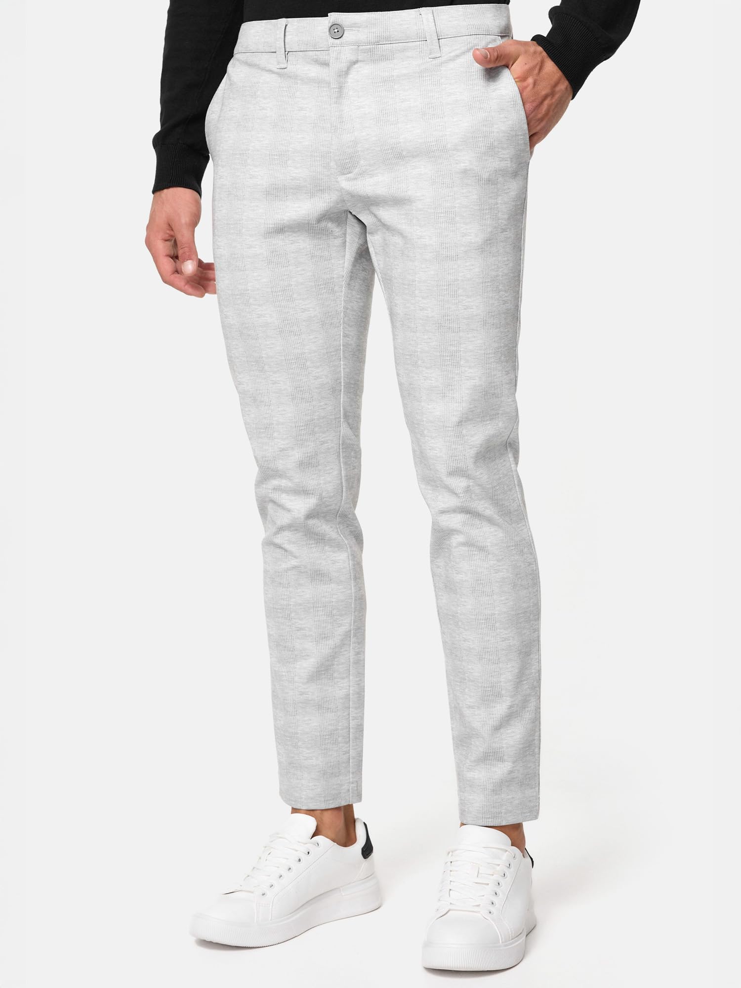 Indicode Herren Rodekro Performance Pants | Chinohose Herrenhose Super Stretch Stoffhose Bequeme Business Hose für Männer