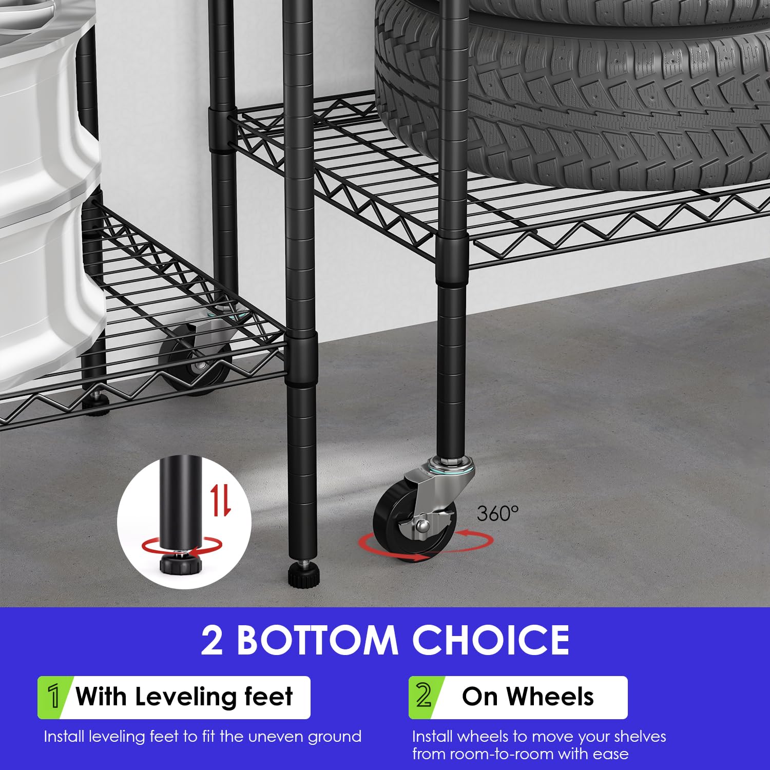 WE WHAT スチールラック・メタルラック WANT 45 | Wheels with Shelves
