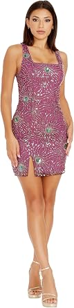 Dress The Population Womens Saylor Bodycon Mini Dress