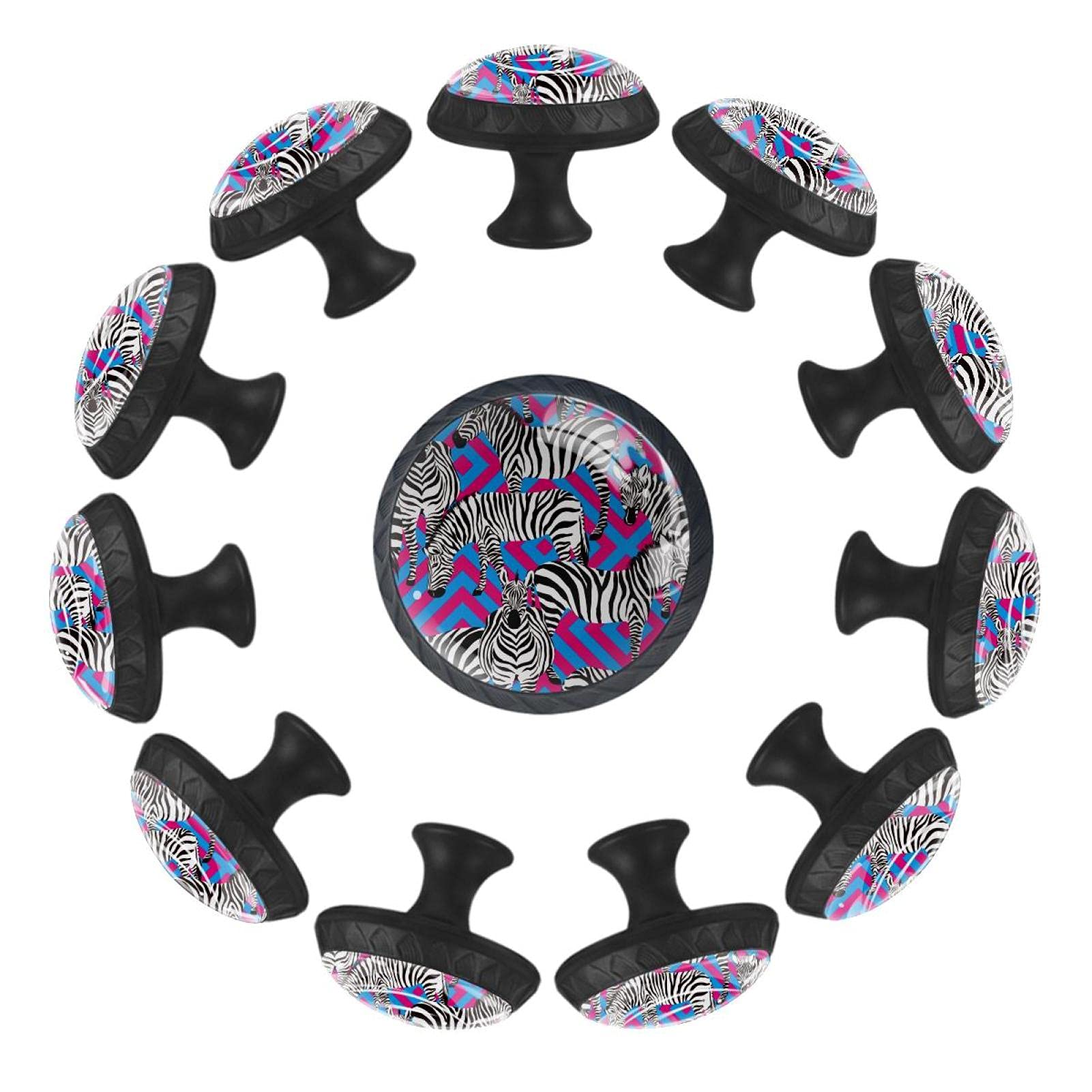 Boutons de tiroir ronds décoration tropicale pour relooking commode chambre et salle de jeux