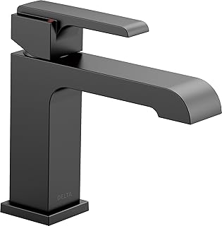 Delta Faucet Ara Single-Handle Bathroom Faucet, Matte Black 567LF-BLLPU