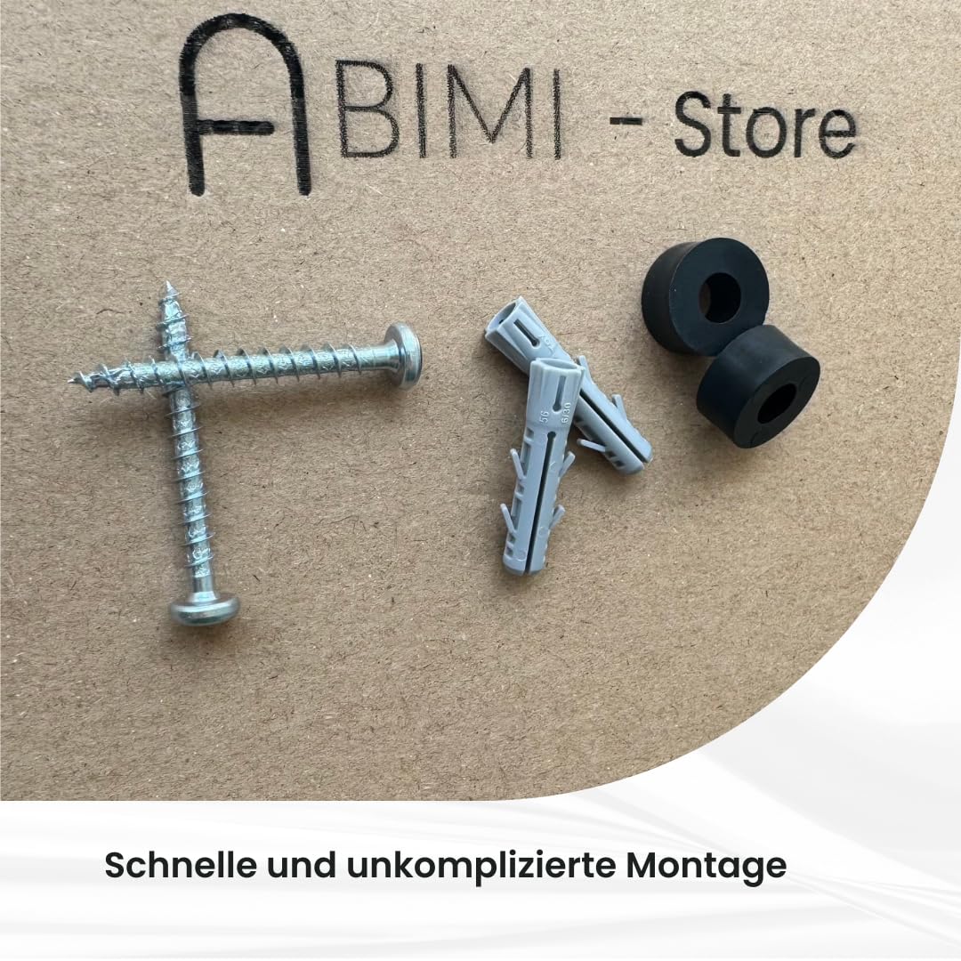 ABIMI Kindergarderobe Löwe aus pulverbeschichtetem Stahl – 4 Haken als Tierbeine – Wandgarderobe für Kinderzimmer & Flur – robust, durchdacht & mit Sorgfalt gefertigt – 32 × 22 × 2 cm