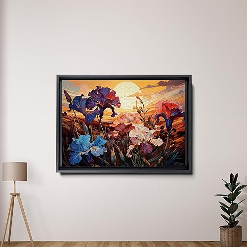 Miniatura 2 de Provence Blooms, Acrylic Iris Prints, Captivating Canvas Wall Art Celebrating the Beauty of Flowers, Decor Canvas, Wall Decor