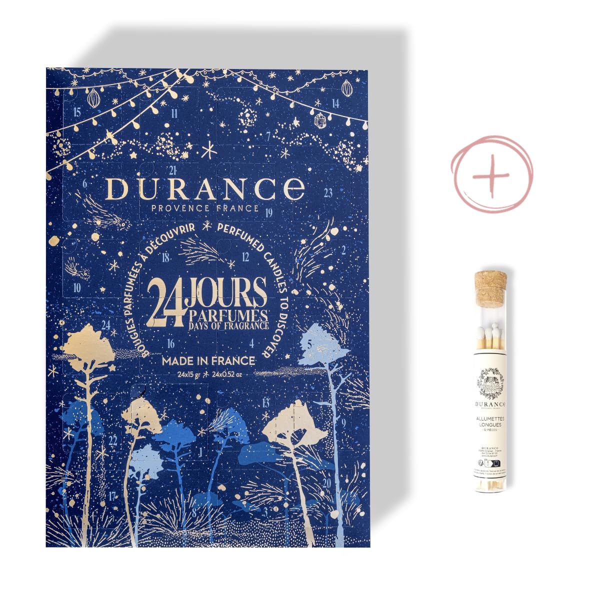 Duftkerzen Adventskalender mit Streichhölzer