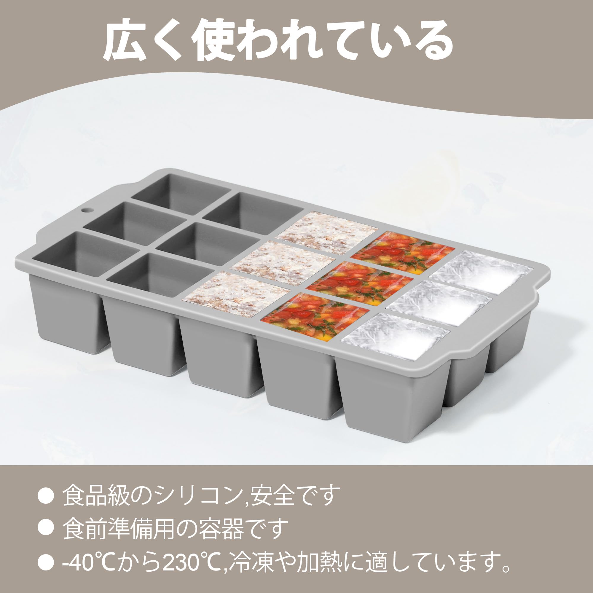 Amazon | FGIUKC シリコン 製氷皿 製氷器 四角い氷 3.3cm シリコン製氷