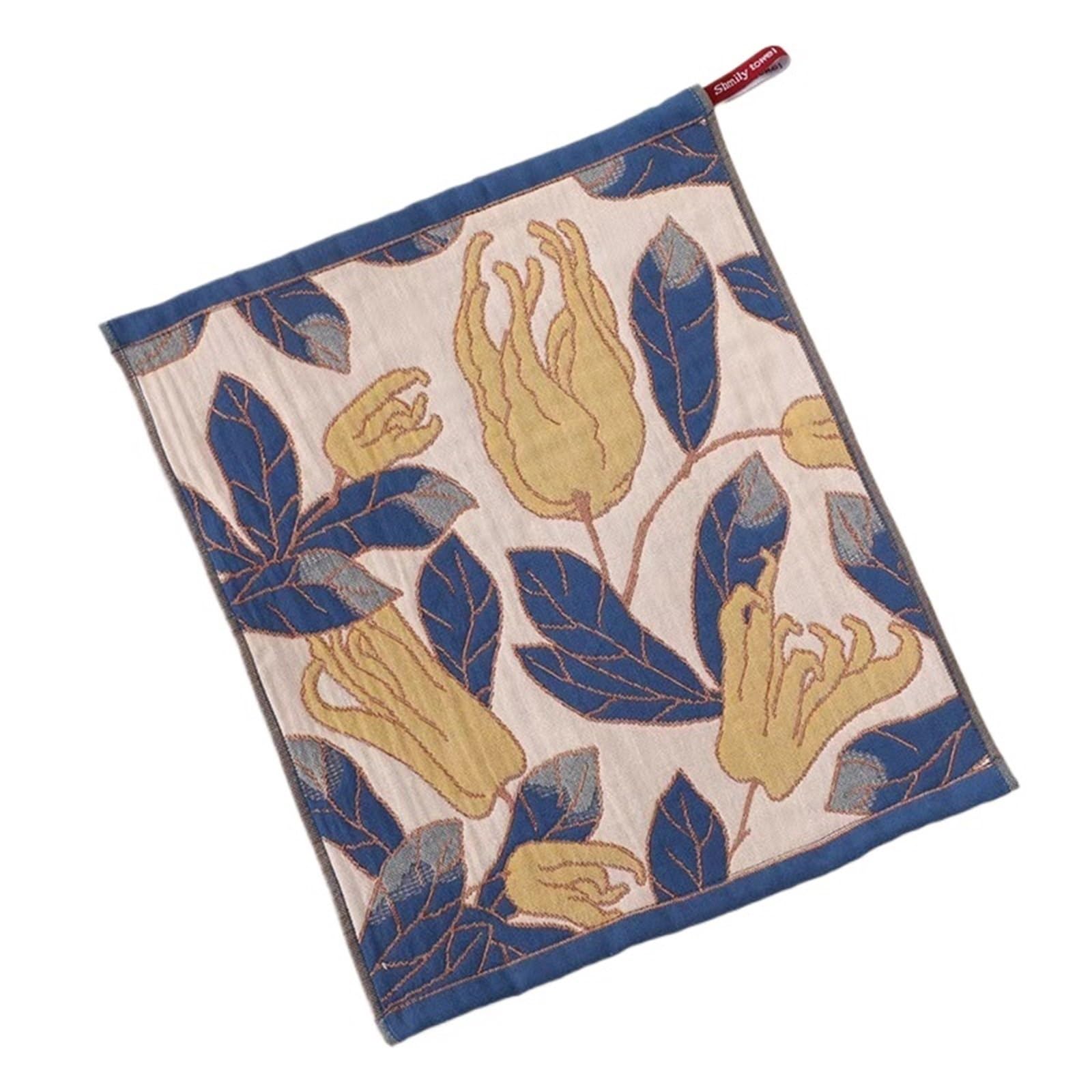 FGUJSUR Hand Towels 2/6pc 34x40cm Large Hand Towel 4layer Cotton Decorative Pure Washcloth Dish Cloth Quick Dry Kitchen Home Restaurant(Color1)