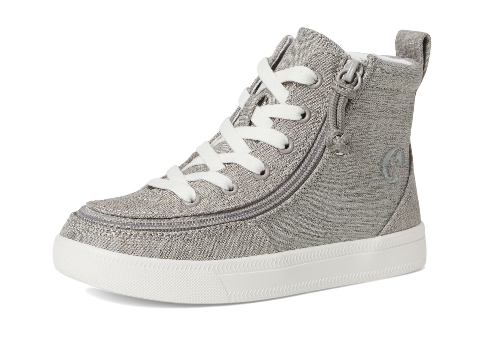 BILLY Footwear Kids Classic Lace High (Toddler) Grey Jersey 7 Toddler 3