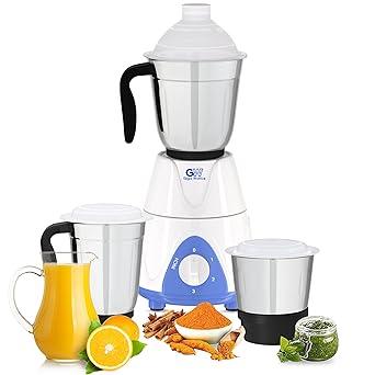 GIGAWATTS 1000W All-in-One Mixer Grinder Blender Heavy Duty Electric Mixy, 3 Stainless Steel Jars with Leak Proof Lid 3 Speed Control 21000 RPM (1 Year Warranty)