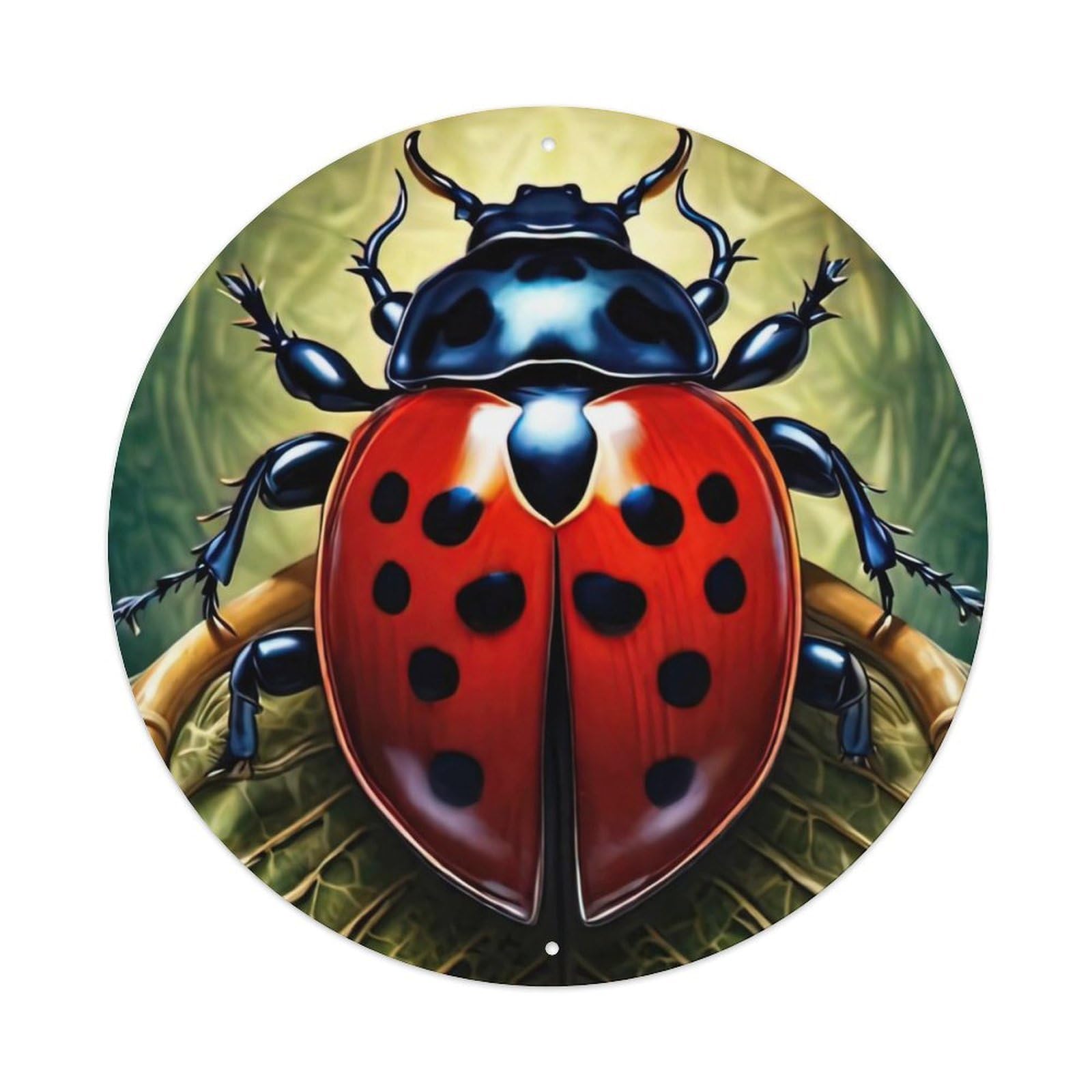 Animal Seven-starred Ladybird Metal Tin Sign
