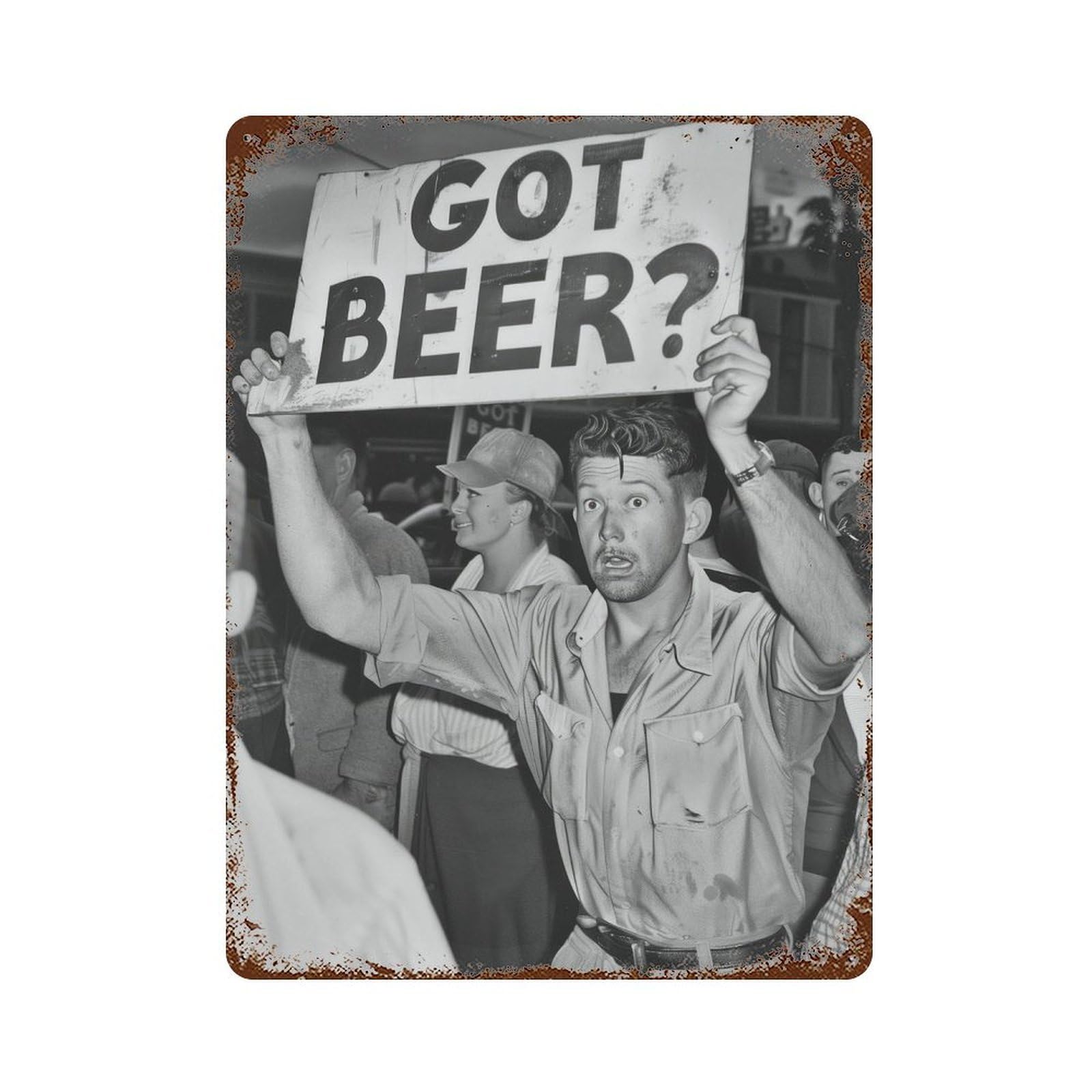 xiaoxiaoshen Got Beer Vintage Protest Print Wall Decor Art Metal Tin Poster Modern Home Decor Art Home Bar Shop Decorations Vintage Sign 40x30cm