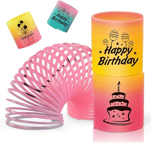 Miniatura 10 de CLEVERZONE Paquete de 36 paquetes de resortes mágicos de primavera arcoíris para ansiedad, mini resortes, juguetes a granel, regalos de fiesta,