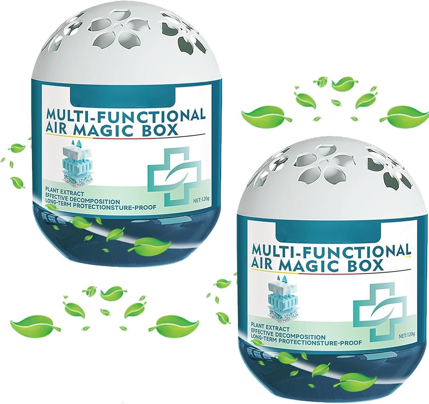 2Pcs Indoor Air Purification Dust Removal Magic Box,Multi Functional Air Magic Box,Dust Removal Magic Box Odor Eliminator Air Fresheners For Home (2)