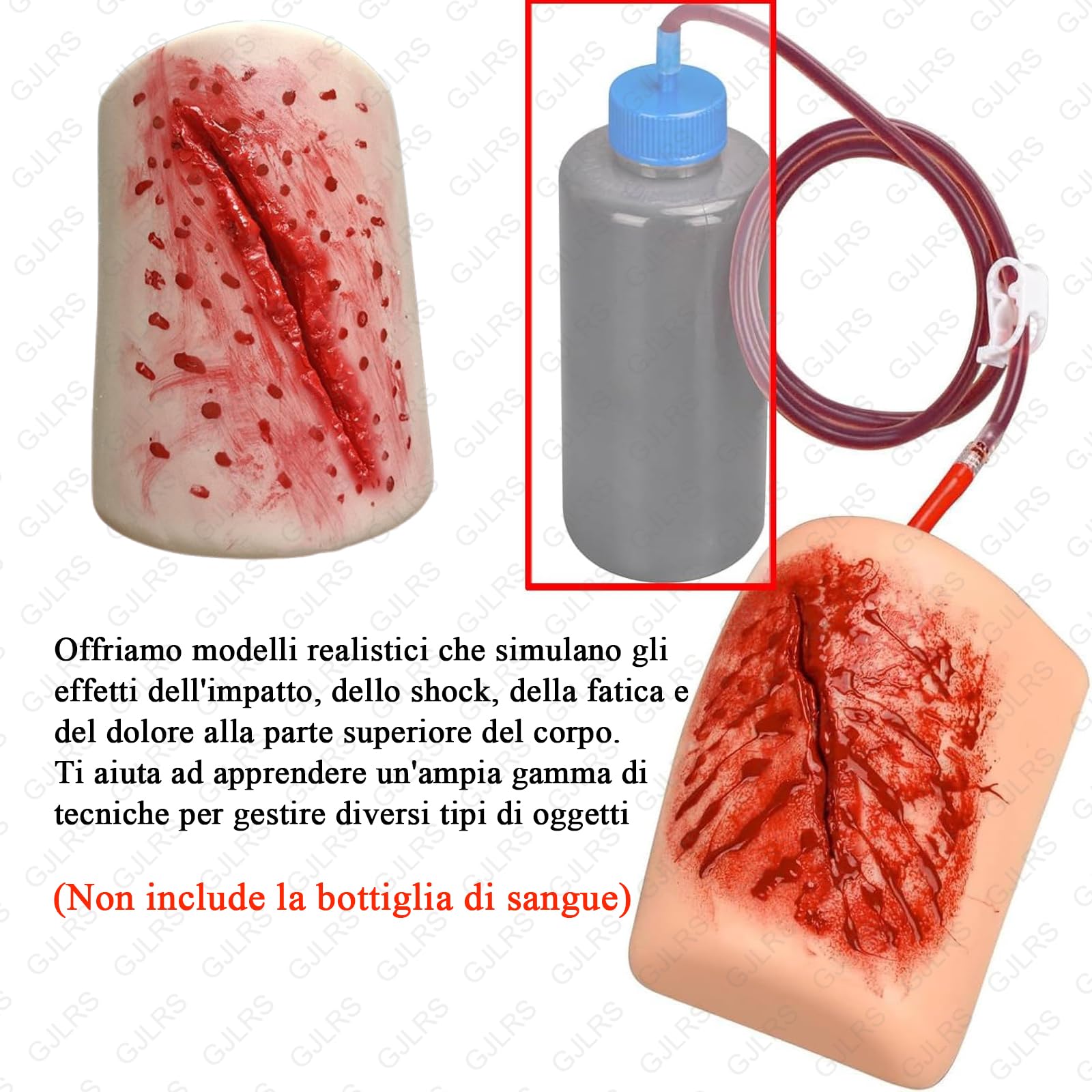 Kit Di Formazione Stop The Bleed, Kit Di Formazione Per La Medicazione Delle Ferite, Modello Di Simulatore Di Ferite, Materiali Ecocompatibili, Reali E Sicuri, Formazione Per La Medicazione Delle Feri