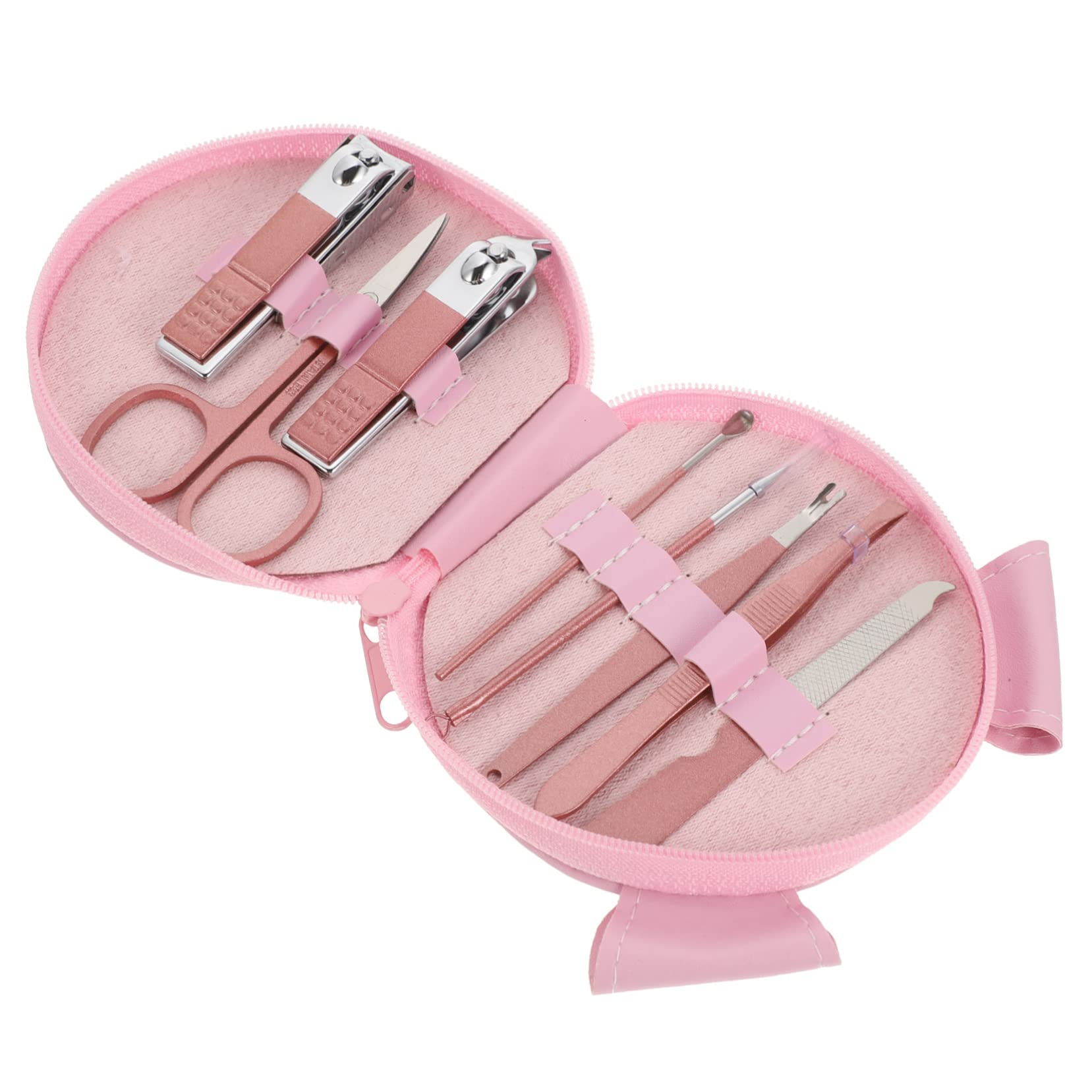 Healeved 4sets Kit Per Manicure e Pedicure Custodia Cartoon Set Per Unghie Inossidabile e Portatile Per