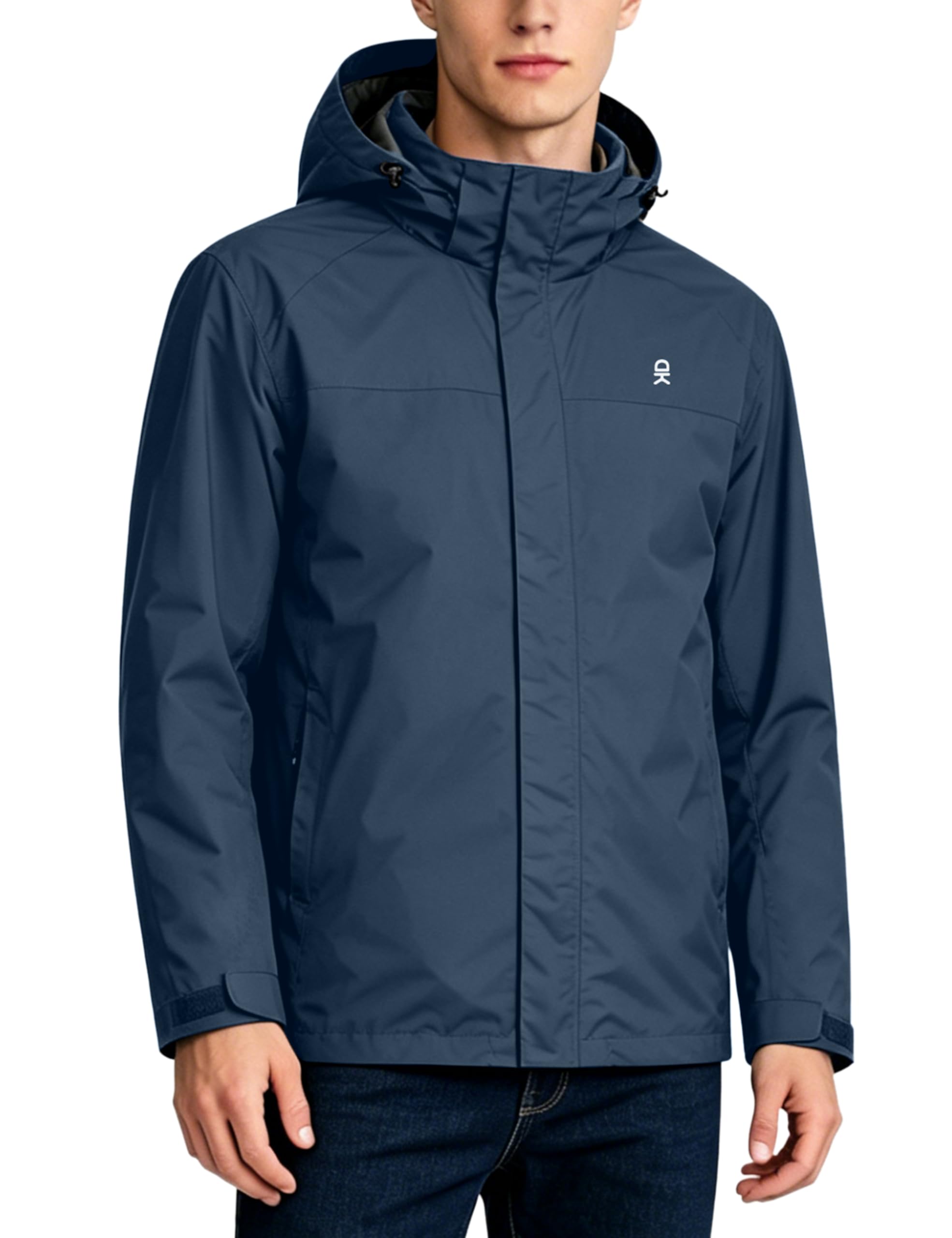 Little Donkey Andy Men's Waterproof Rain Jacket Outdoor Raincoat for Hiking