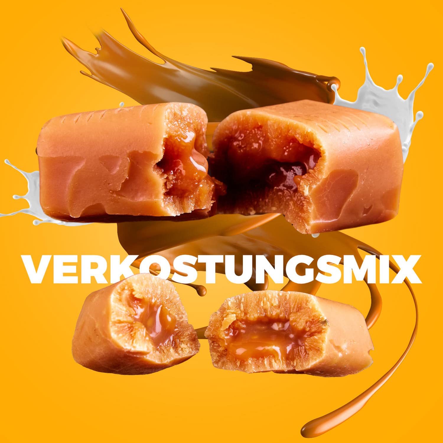 Klassische Fudge-Köstlichkeiten - 22 Geschmacksrichtungen - Natürliche Zutaten - Mr. Fudgesto Sweets - 2x500g Karamellen Box- Purer Genuss für alle