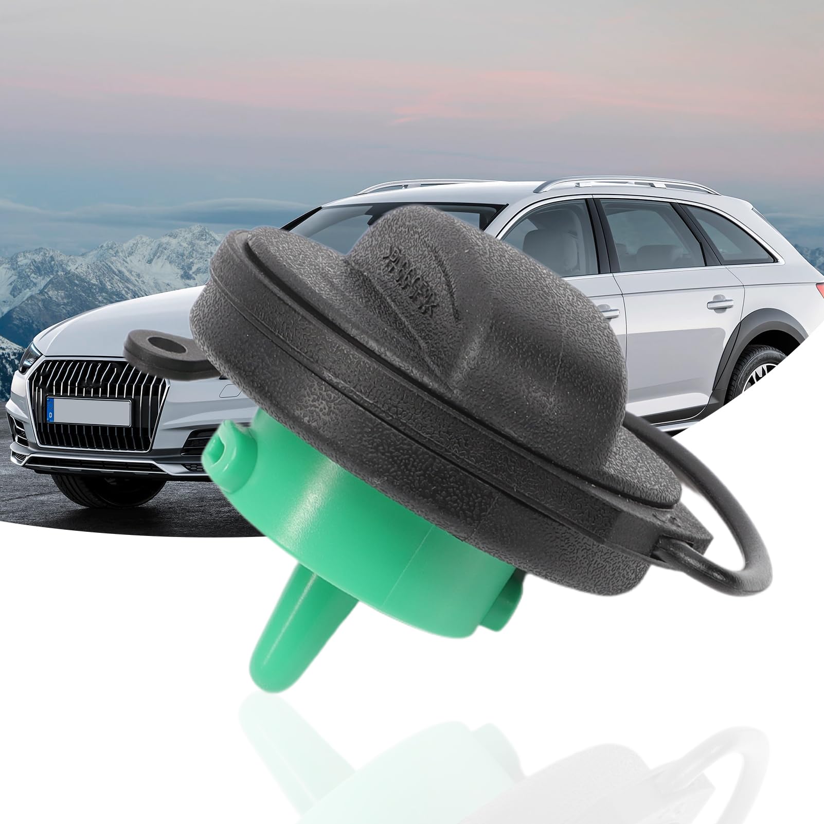 Logo Audi Chrome Bouchon De Réservoir 8K0201550N Compatible Avec Audi A4 A5 A8 Q5 RS5 S4 S5 S8 SQ5 Allroad A4 Quattro A5 Quattro A8 Quattro Remplace 8K0 201 550 N Cendrier Audi