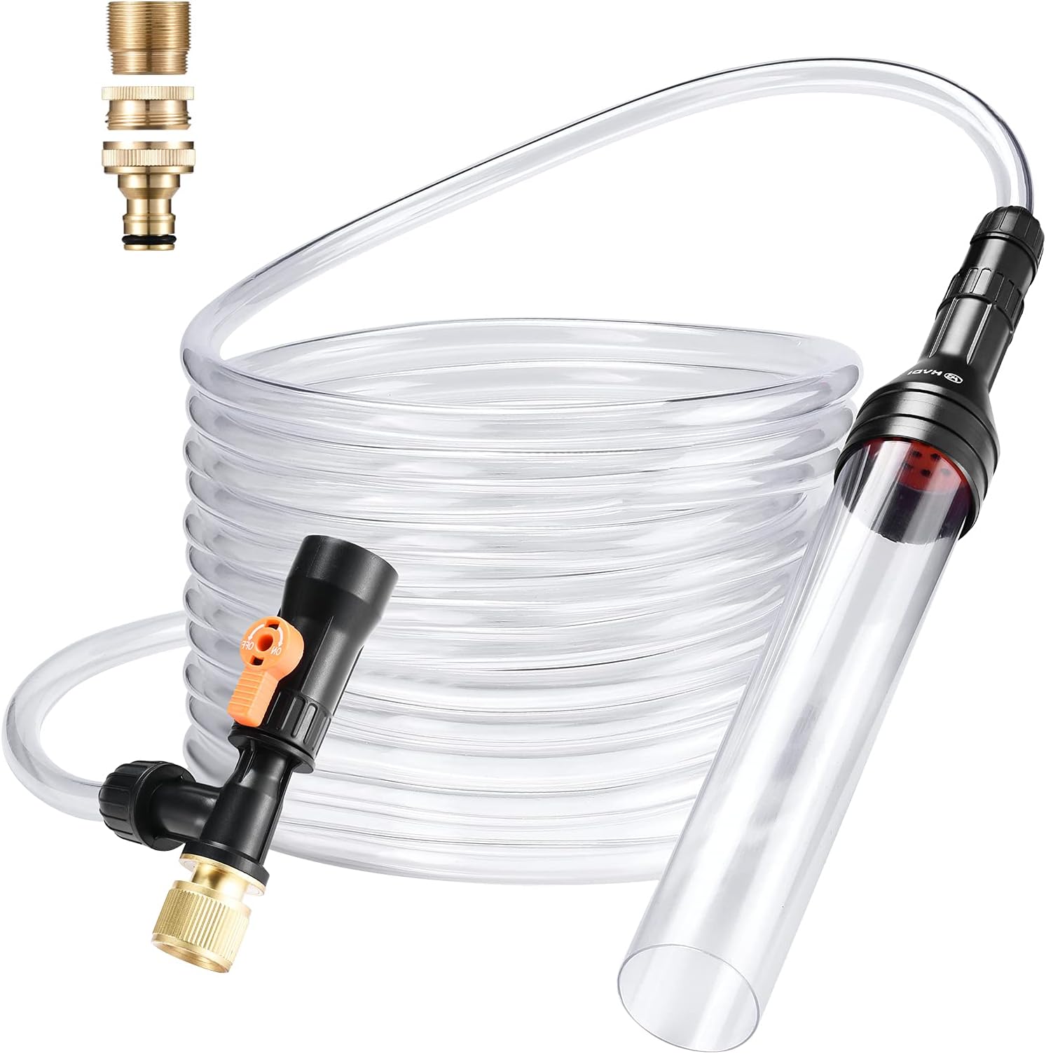 Fish Tank Gravel Cleaner-30ft Long Hose Aquarium Vacuum Syphon Water Changing Pump Kit&Sand Cleaning Washer Tools