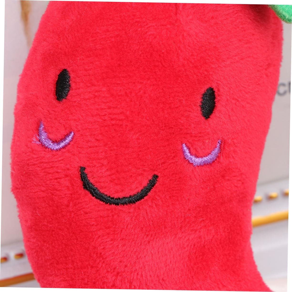SUPVOX 2pcs Chilli Plush Toy for Dogs and Cats Squeaky Chew Toy Soft Vegetable Sound for Interactive Play for Comfort - Image 4
