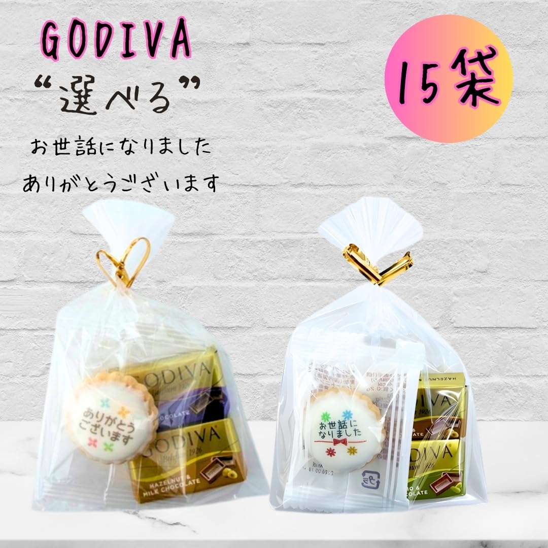 Amazon.co.jp: G0DIVA プチギフト チョコレート お世話になりました 15