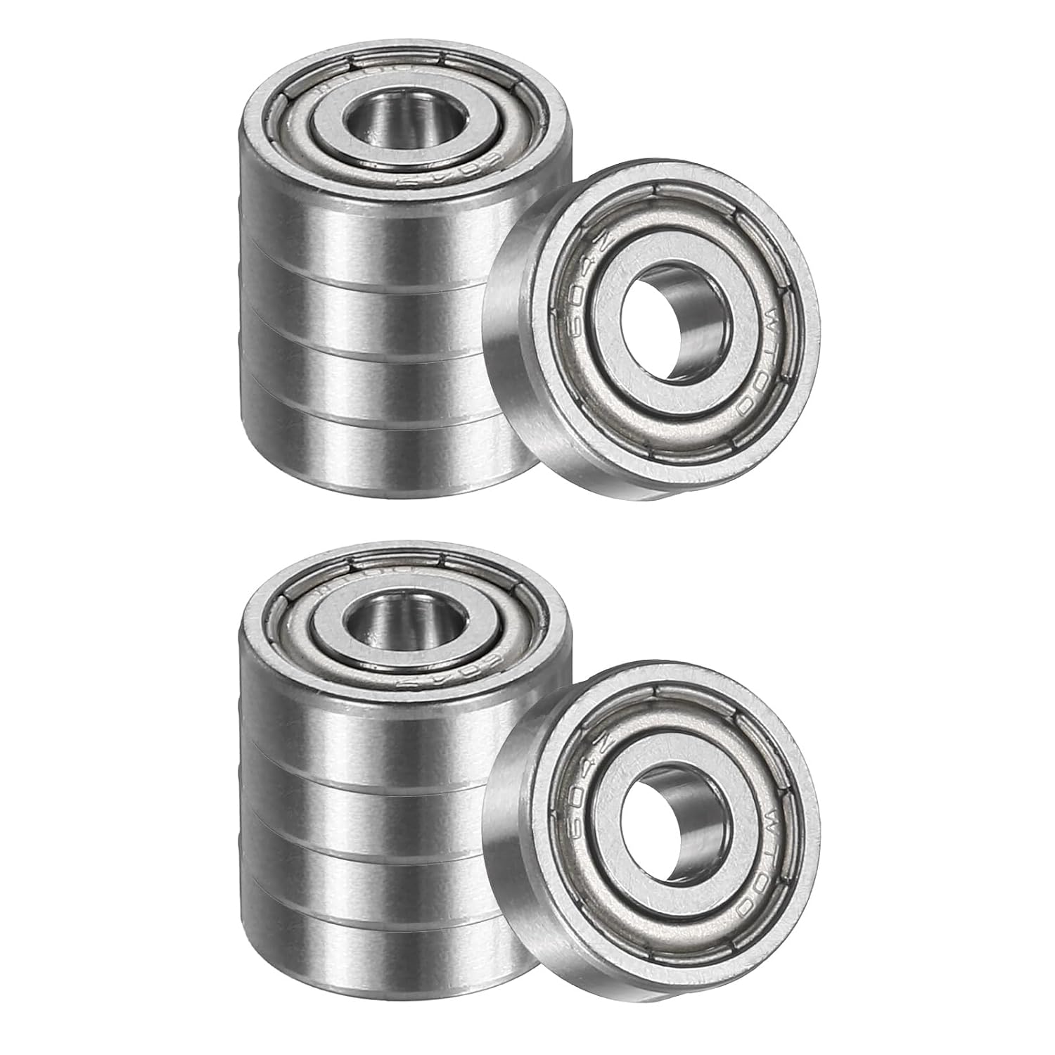 uxcell 5 Pack 603ZZ Deep Groove Ball Bearings, 3x9x5mm Chrome Steel Double Shield Bearing for Electric Motor, Home Appliances, Garden Machinery, (ABEC5)