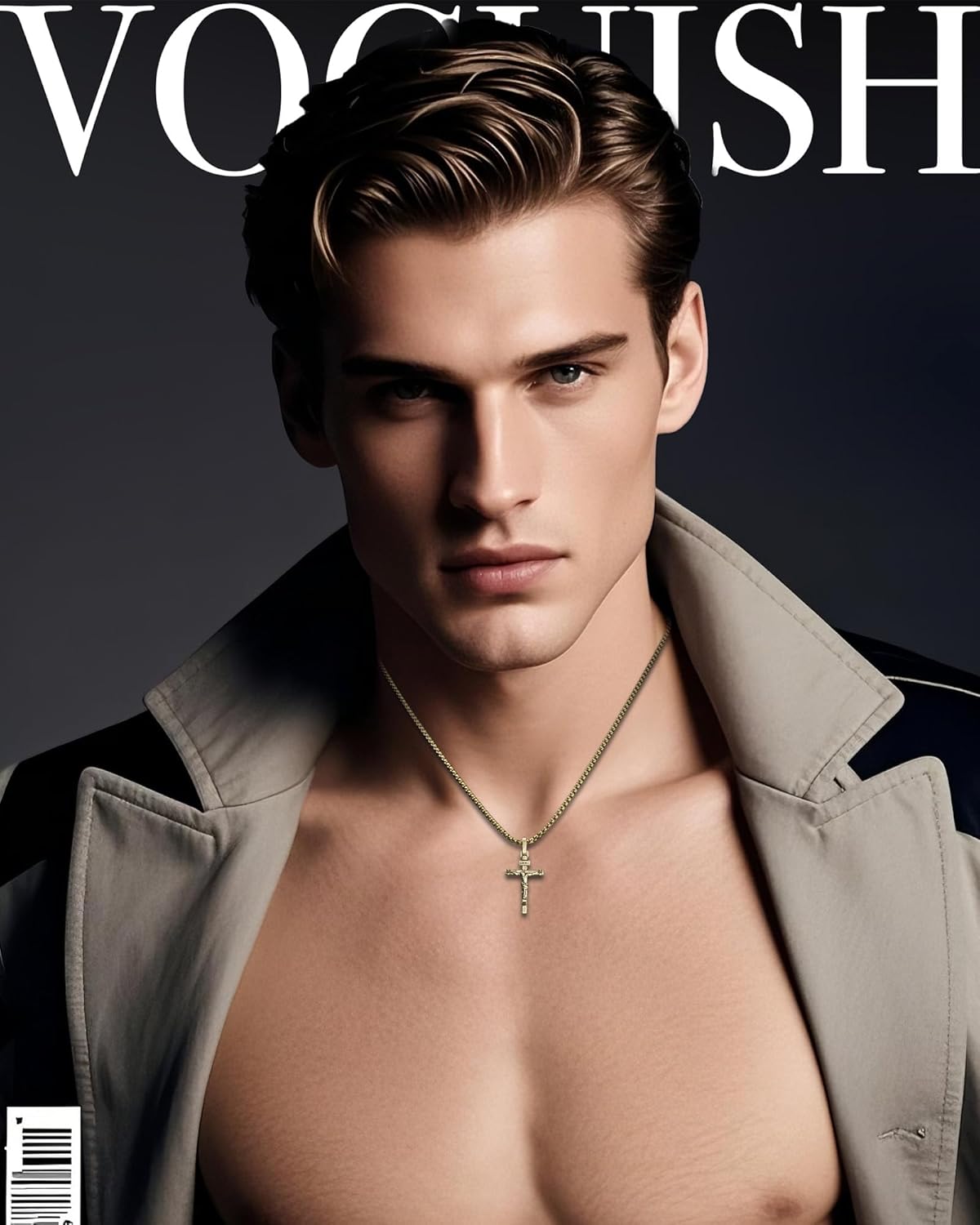 Crucifix Cross Necklace - Exquisite Jesus Pendant, Slatted Cross, Fade-Resistant, Skin-friendly, Christian Jewelry for Men and Women - Image 3