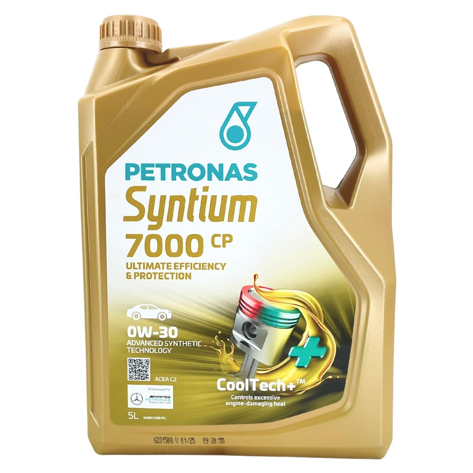 PETRONAS Aceite de motor 0W-30 SYNTIUM ACEA C2 7000 CP 5L Compatible con PEUGEOT 208 I Hatchback CA, CC 2008 I A94, CU 308 SW II LC, LJ, LR, LX, L4 3008 SUV M, MC, MR, MJ, M4, CITROËN C3 II SC