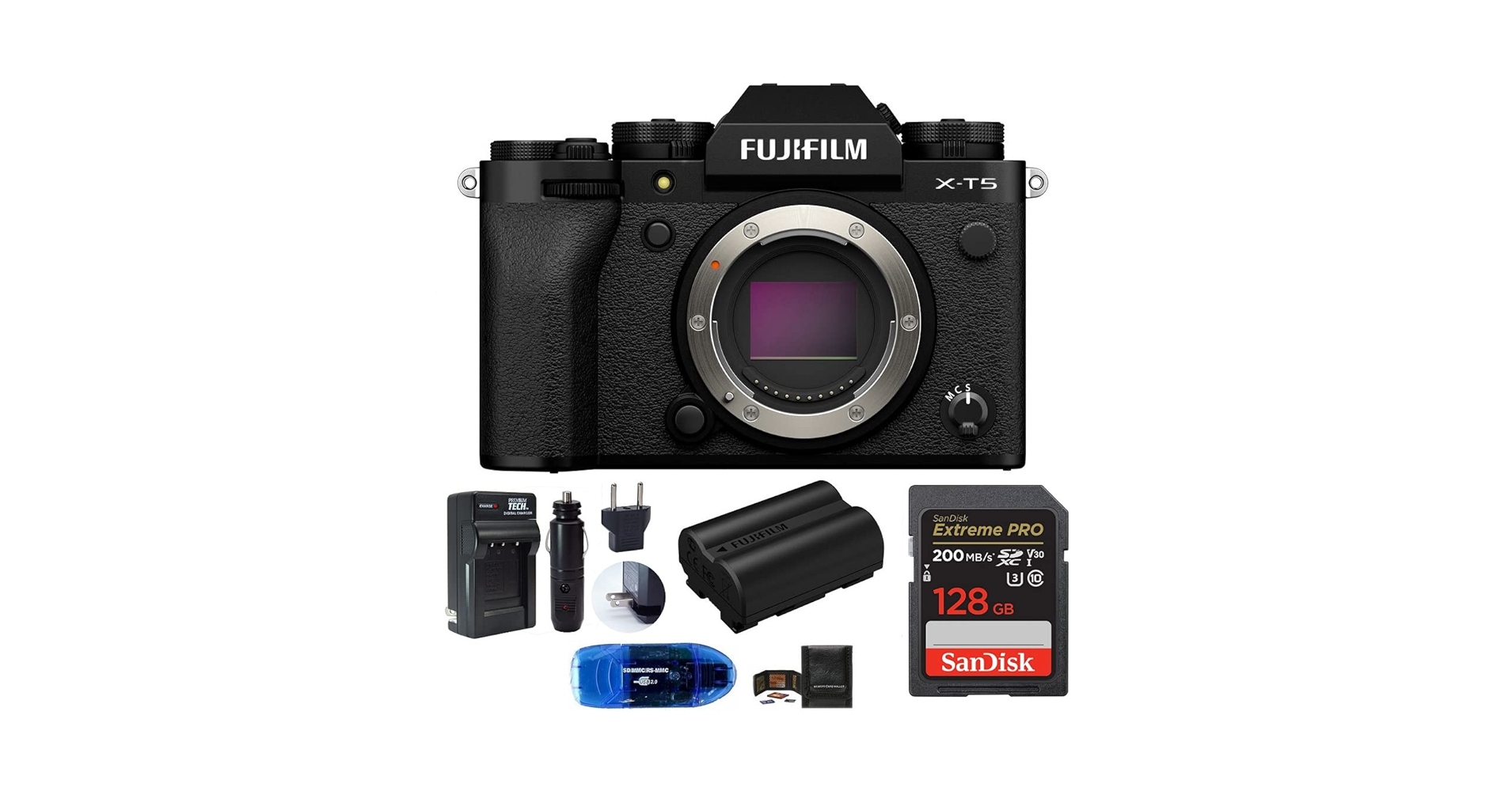 Amazon.com : Fujifilm X-T5 Mirrorless Digital Camera Body Bundle