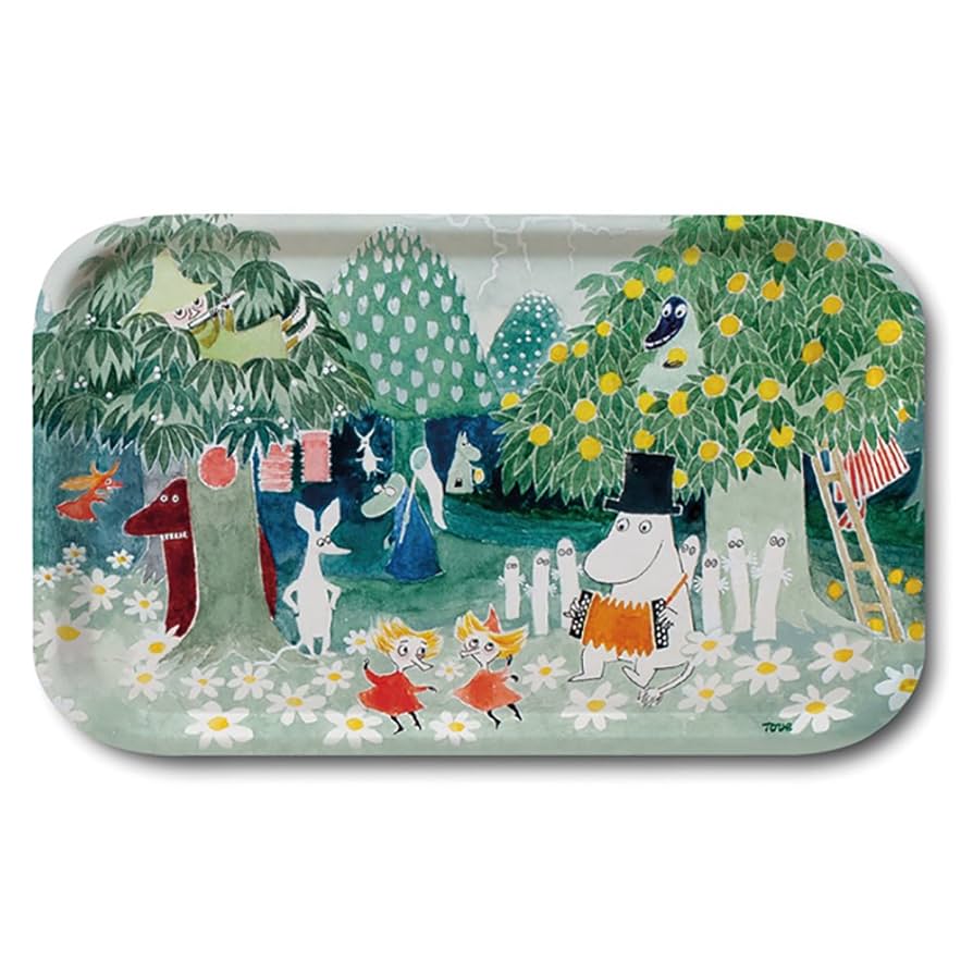 Amazon｜MOOMIN(ムーミン) トレイ 53×32 飛行おにの帽子