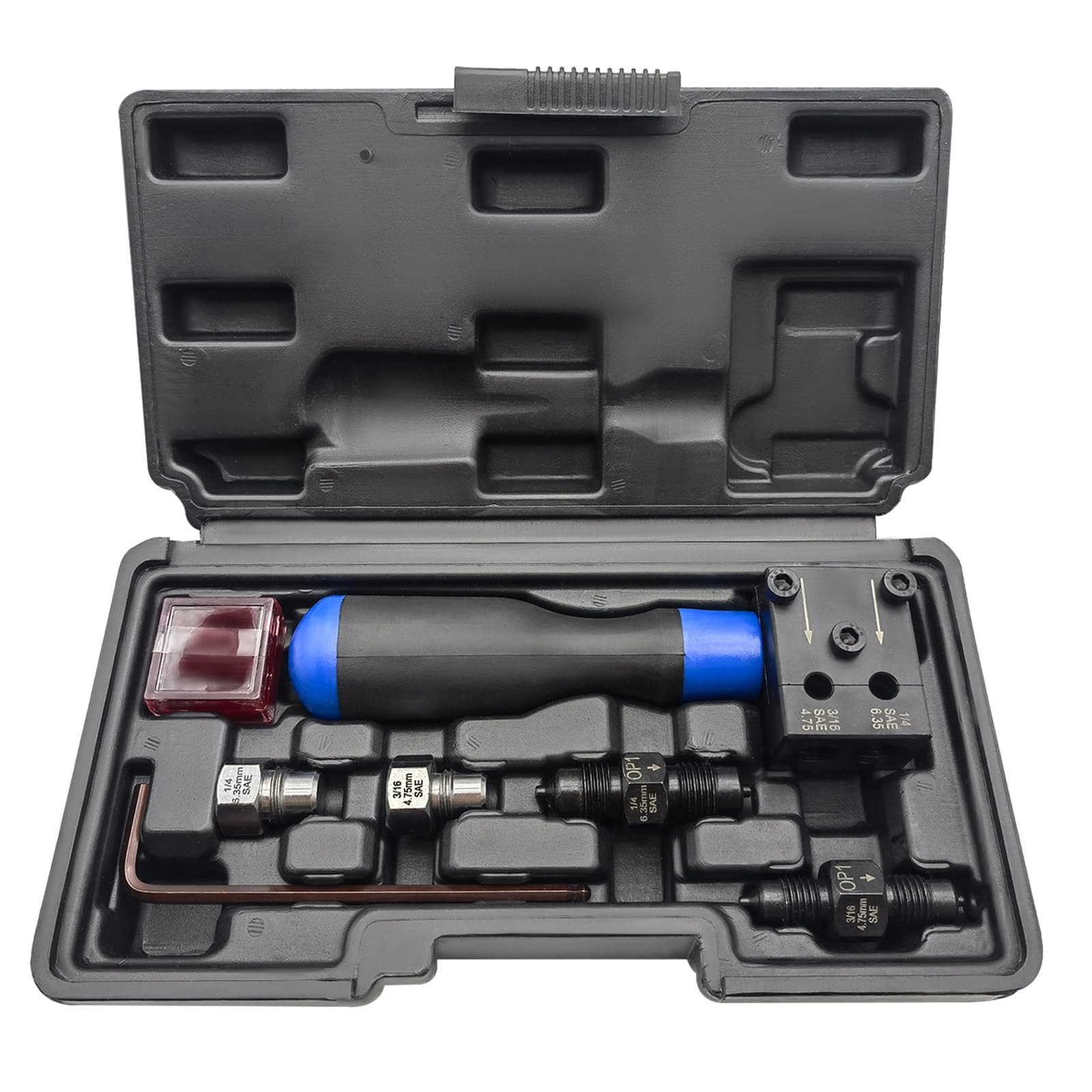 Brake Line Flaring Tool Kit, 3/16 in and 1/4 in Double Flaring Tool