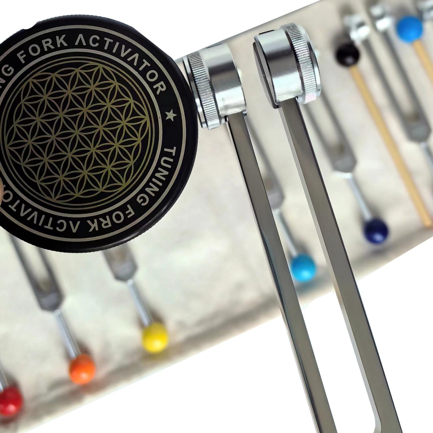 Breeshy Chakra-Stimmgabel-Set Zur Heilung, Stimmgabeln mit Stimmgabel-Aktivator Zur Heilung, Klangtherapie, Körperpflege