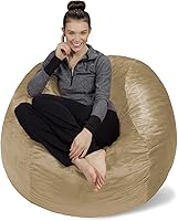 Vista 38 de Sofa Sack - Relleno de espuma para puf, tumbonas y flotadores de alberca, 100L, color blanco, con boquilla EZ-Pour con cierre de cremallera