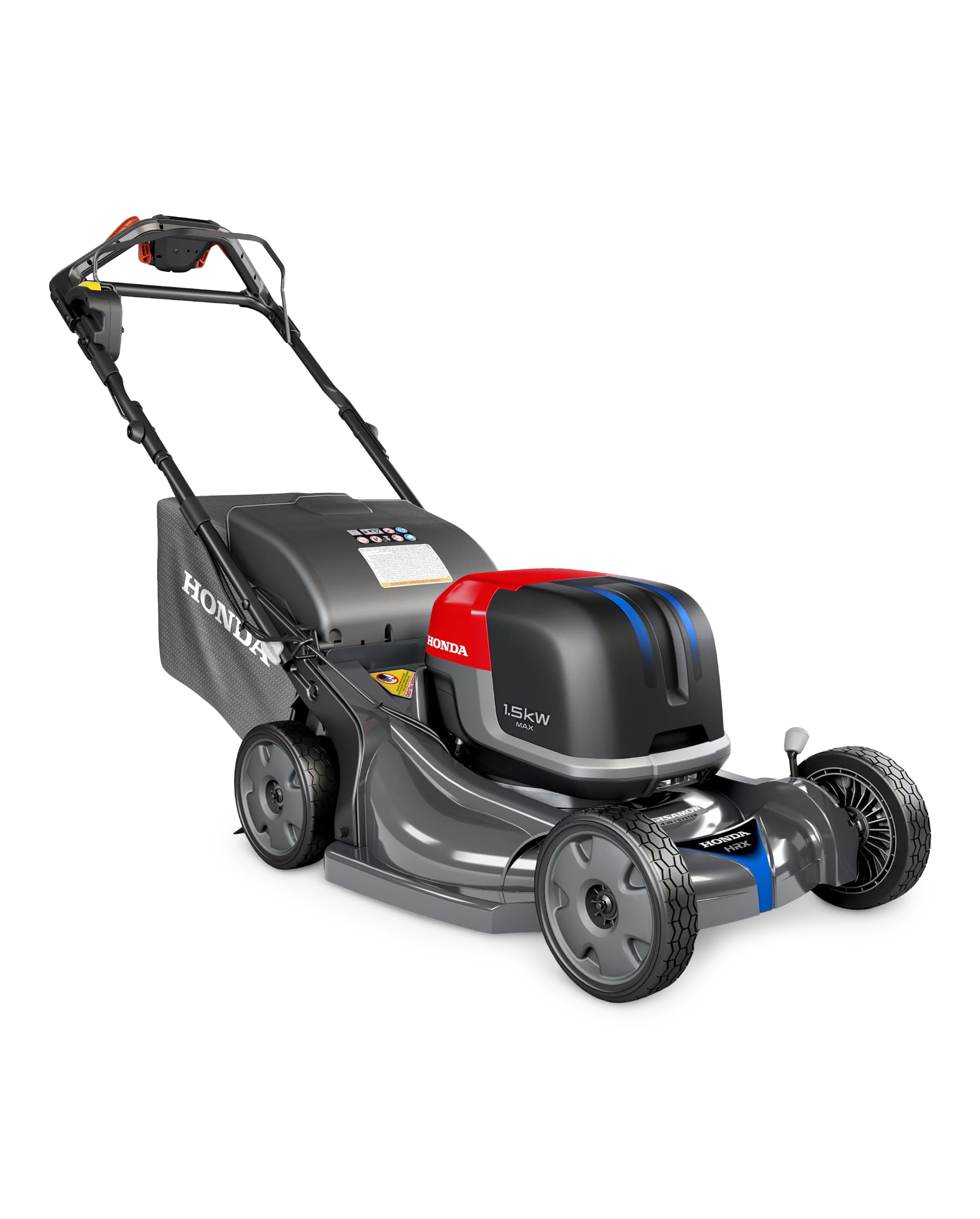 Brushless and Electric Lawn Mower with Grass Bag and Batteries thumbnail 13