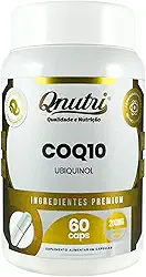 Coenzima Q10 200mg 60 cápsulas Suplemento Alimentar em Cápsulas CoQ10 200mg Qnutri
