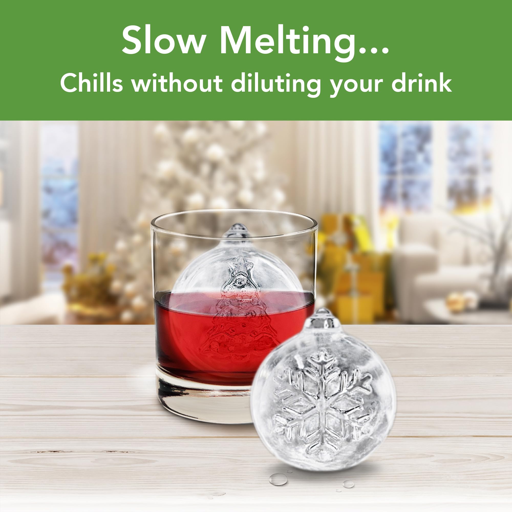 Tovolo Holiday Ice Molds Set Of 4 Snowflake Christmas Tree - View #6