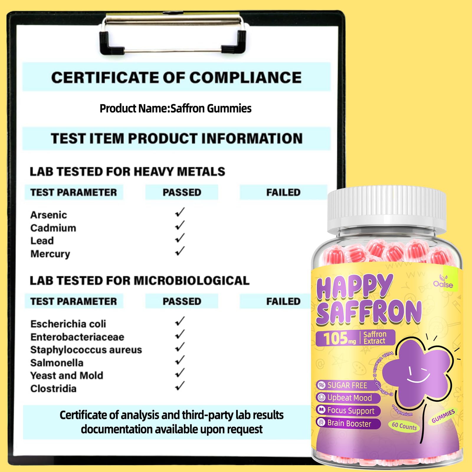 Saffron for Kids, Focus Saffron Supplement Happy Mood, Saffron Gummies Kids — Amazon image 6
